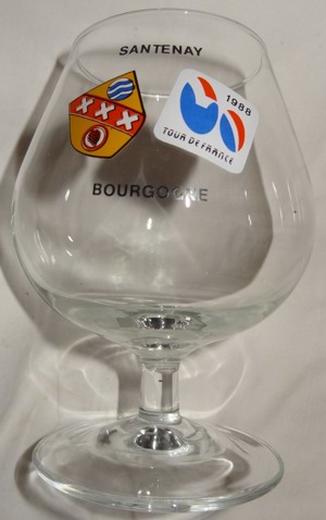 H Cognacschwenker 4 Stück Cognacglas Santenay Bourgogne Tour de France 1988 H alt gut erhalten Bild 5