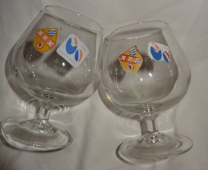H Cognacschwenker 4 Stück Cognacglas Santenay Bourgogne Tour de France 1988 H alt gut erhalten Bild 9