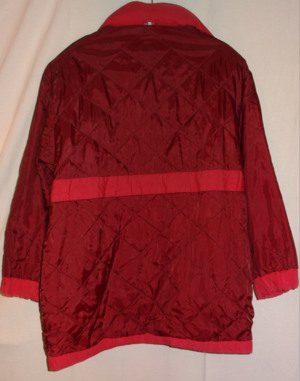 KK C&A Jacke Damenjacke Gr. 42 rot 35Baumwolle 65 Polyester getragen, gut erhalten Kleidung Damen Bild 4