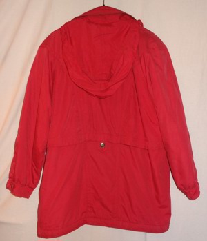 KK C&A Jacke Damenjacke Gr. 42 rot 35Baumwolle 65 Polyester getragen, gut erhalten Kleidung Damen