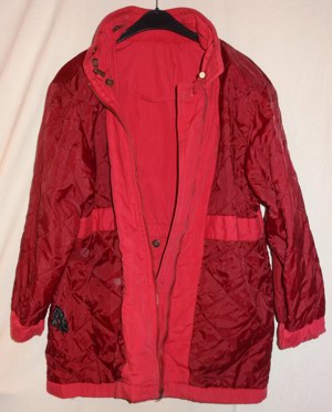 KK C&A Jacke Damenjacke Gr. 42 rot 35Baumwolle 65 Polyester getragen, gut erhalten Kleidung Damen Bild 5