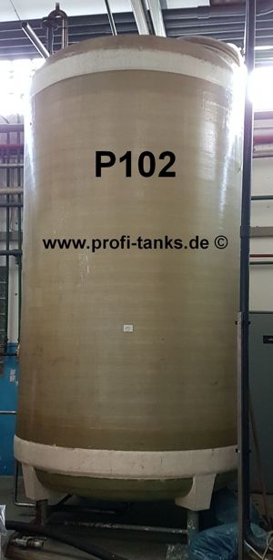 P102 gebrauchter 10.000L Polyestertank GFK-Tank Wassertank Rapsöltank Regenauffangtank Flüssigfutter Bild 1