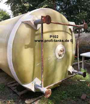 P102 gebrauchter 10.000L Polyestertank GFK-Tank Wassertank Rapsöltank Regenauffangtank Flüssigfutter Bild 4