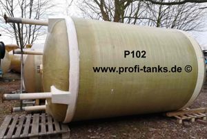 P102 gebrauchter 10.000L Polyestertank GFK-Tank Wassertank Rapsöltank Regenauffangtank Flüssigfutter Bild 3