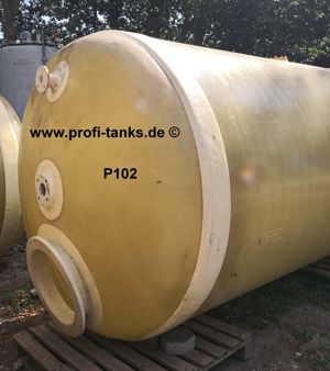 P102 gebrauchter 10.000L Polyestertank GFK-Tank Wassertank Rapsöltank Regenauffangtank Flüssigfutter Bild 5