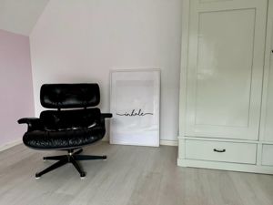 Herman Miller schwarz Original Lounge Chair Vitra Eames Leder Bild 4