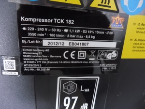 Kompressor TCK 182 Bild 3
