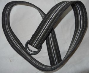 GG Gürtel Damengürtel gewebt 98 cm 3,8cm breit grau-Grün ungetragen Bild 2