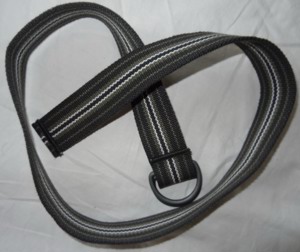 GG Gürtel Damengürtel gewebt 98 cm 3,8cm breit grau-Grün ungetragen