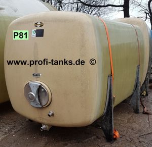 P81 gebrauchter 6000L Polyestertank GFK Speidel-Tank Wassertank Molketank Melassetank Rapsoeltank Bild 1
