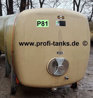 P81 gebrauchter 6000L Polyestertank GFK Speidel-Tank Wassertank Molketank Melassetank Rapsoeltank Bild 2
