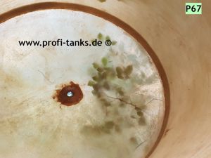 P67 gebrauchter 2100L Polyestertank GFK-Tank Lagerbehälter Wassertank Futtermittel Regenauffangtank Bild 4