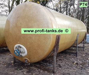 P74 gebrauchter 18.000L Polyestertank GFK-Tank Wassertank Lagertank Molketank Melassetank Rapsöltank Bild 1