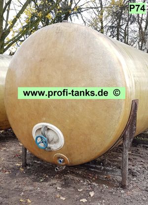 P74 gebrauchter 18.000L Polyestertank GFK-Tank Wassertank Lagertank Molketank Melassetank Rapsöltank Bild 2