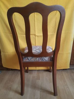 2 EICHEN-HOLZSTÜHLE aus massive Eiche, Rustikal, mit sehr angenehm gepolsterten Sitzen Bild 4