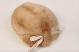 Pelzmütze Pelzkappe Fuchs Nerz Gr.52 54 vintage 60er sehr guter Zustand 