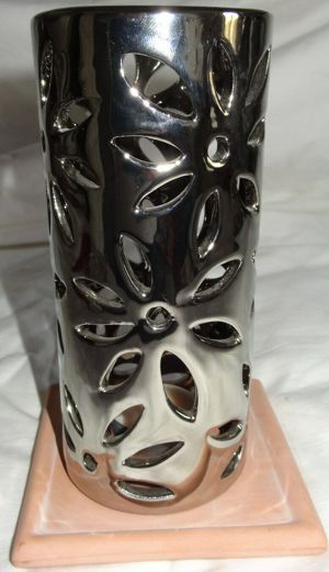 DL Kerzenhalter Teelichthalter Metall auf Tonteller dekorativ 18Hx11x11  7,5 gut erhalten Kerzen Hal Bild 10