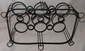 DN Tragekorb für Gläser Becher Töpfe Metall schwarz H20 18x26 kaum gebraucht gut erhalten Flaschenko Bild 4