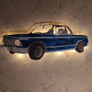 Wandbild mit LED Beleuchtung von deinem eigenem Fahrzeug Bild 7