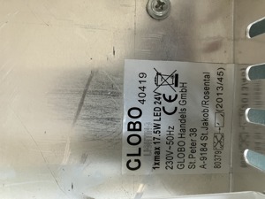 Decken,- Wandleuchte ,mit Kristallen Bild 4