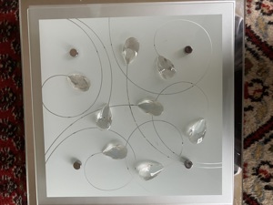 Decken,- Wandleuchte ,mit Kristallen Bild 2