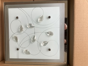 Decken,- Wandleuchte ,mit Kristallen Bild 7