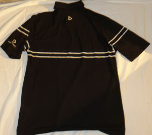 KA Firethorn Poloshirt Gr M schwarz weiße Streifen Golfshirt wenig getragen gut erhalten Kleidung Sp Bild 2