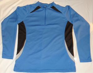 KA James & Nicolson Sportdress Gr. S Trainingspullover blau+Schwarz getragen gut erhalten Kleidung S