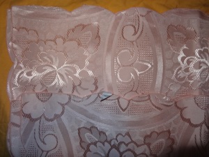 TW Tischdecke Damasttischdecke Polyester rosa 110x140 kaum gebraucht einwandfrei erhalten Tischwäsch Bild 4
