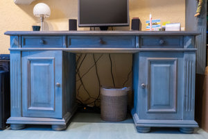 Schreibtisch Fichte blau Bild 1