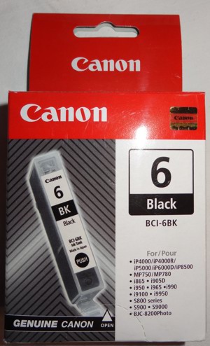S Canon 6 BCI-6BK Originalpatrone schwarz Tintenpatrone 13ml Druckerpatrone unbenutzt   Auch unsere  Bild 3