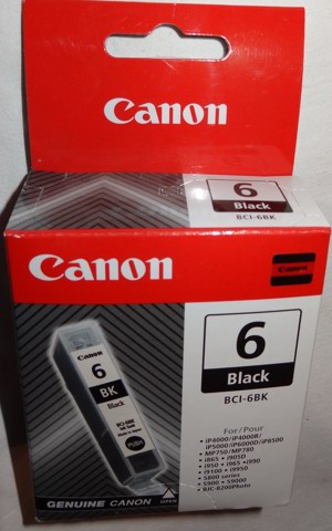 S Canon 6 BCI-6BK Originalpatrone schwarz Tintenpatrone 13ml Druckerpatrone unbenutzt   Auch unsere  Bild 1