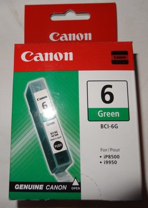 S Canon 6 BCI-6G Originalpatrone grün Tintenpatrone 13ml Druckerpatrone unbenutzt Druckerzubehör  Au