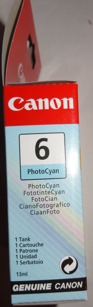 S Canon 6 BCI-6PC Originalpatrone Photo Cyan Tintenpatrone 13 ml unbenutzt Druckerzubehör Druckerzub Bild 4