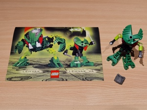 LEGO Bionicle   Set aus Drei seltenen Figuren (8552 LEHVAK VA, 8554 TAHNOK VA und 8555 NUHVOK VA) Bild 2
