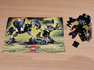 LEGO Bionicle   Set aus Drei seltenen Figuren (8552 LEHVAK VA, 8554 TAHNOK VA und 8555 NUHVOK VA) Bild 3