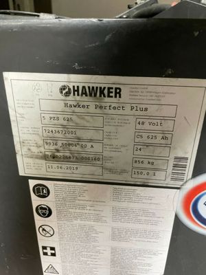 HAWKER Perfect Plus Staplerbatterie 48V  5PZS625  625Ah Bild 3