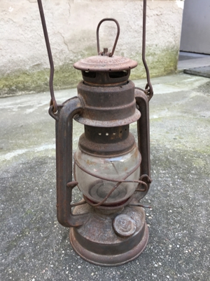 Original Feuerhand Öl Lampe Sturmlaterne Laterne Rarität Deko Bild 4