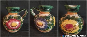 Vasen und künstliche Blumensträuße, Vintage Bild 4