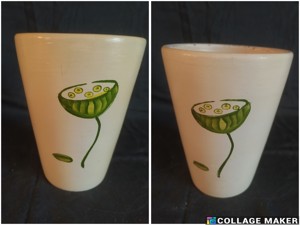 Vasen und künstliche Blumensträuße, Vintage Bild 6