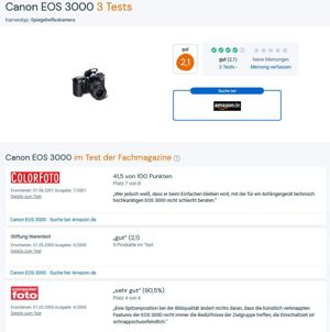 Spiegelreflexkamera Canon EOS 3000_ 52mm_36-76mm_Tasche Bild 2