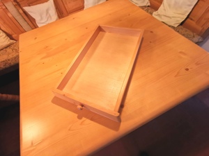 Tisch Landhausstiel Fichte 120 x 120 cm mit Schubladen Bild 5