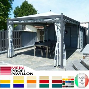 Pavillon Garten Zelt Terrasse 4x4 neu wasserdicht PVC anpassbar Dach Pagodenzelt Restaurant Carport Bild 4