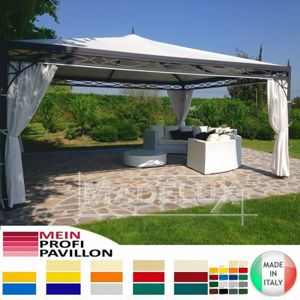 Pavillon Garten Zelt Terrasse 4x4 neu wasserdicht PVC anpassbar Dach Pagodenzelt Restaurant Carport Bild 6