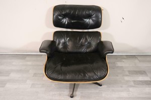 Lounge Chair mit Ottoman Charles & Ray Eames Herman Miller mit Etikett Bild 5