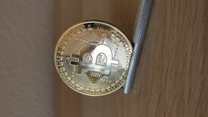 Bitcoin BTC Sammelmünze Kryptowährung NEU