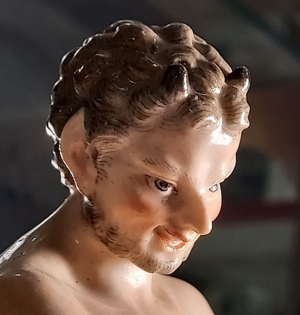 Meissen SELTENE Figuren Gruppe Bacchus & Diana Satyr D63 Porzellan antik 19.Jhd Bild 10