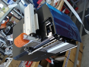 Fass Etikettiermaschine mit SATO DruckSpendeSystem+ Stempel, Etikett andrücken oder aufblasen, NEU Bild 2