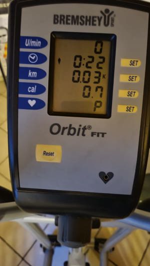 BREMSHEY Orbit-Fit Crosstrainer mit Trainingscomputer, -15 Stufen per Handrad Bild 5