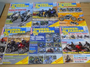 Motorrad Tourenfahrer Zeitschrift, Jahrgang 2008 komplett.